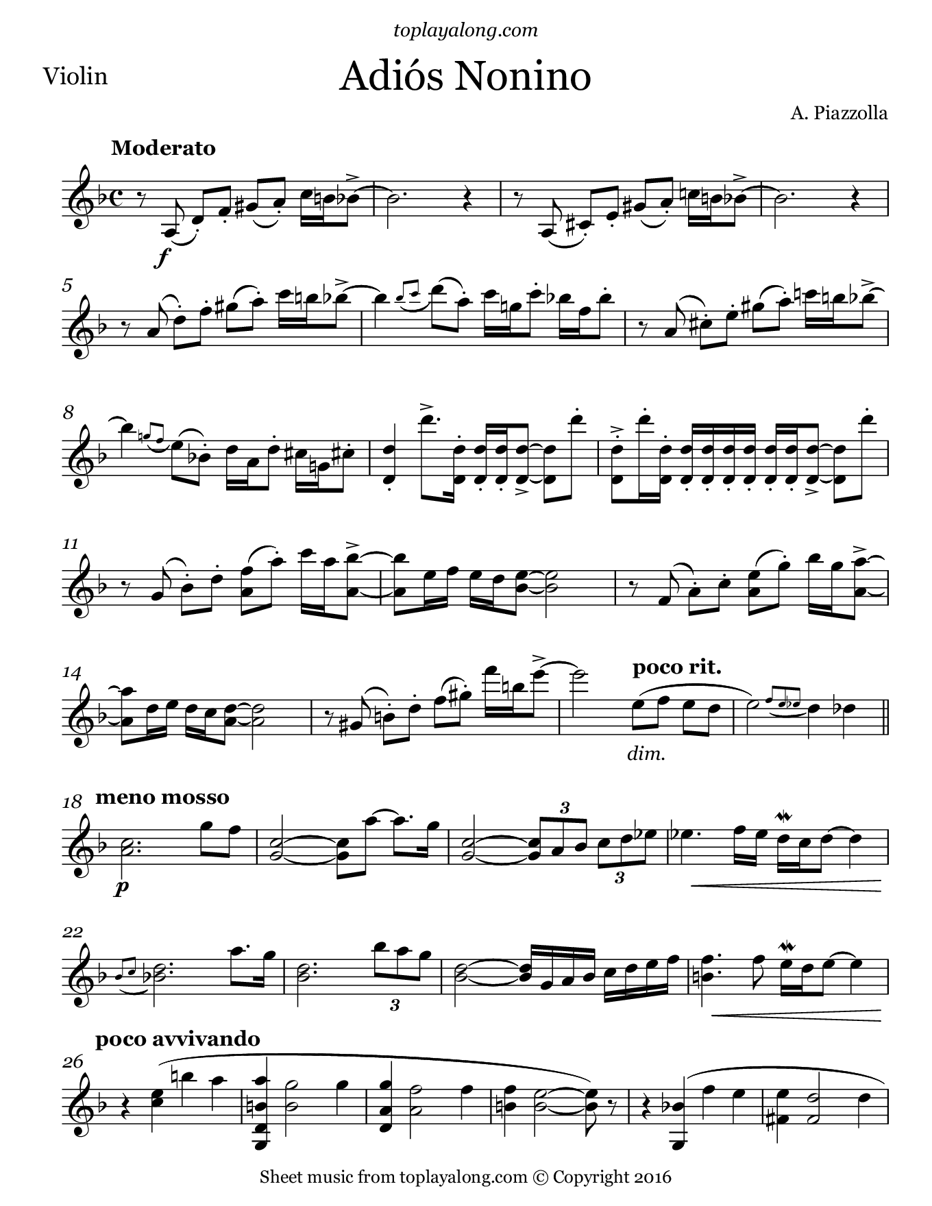 piazzolla tango etudes violin pdf
